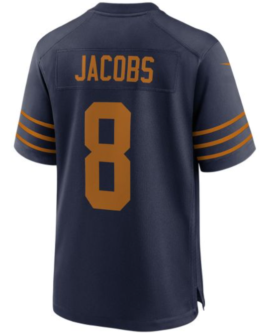 Men 2025 Green Bay Packers #8 Jacobs blue Classic Nike game NFL Jersey->green bay packers->NFL Jersey